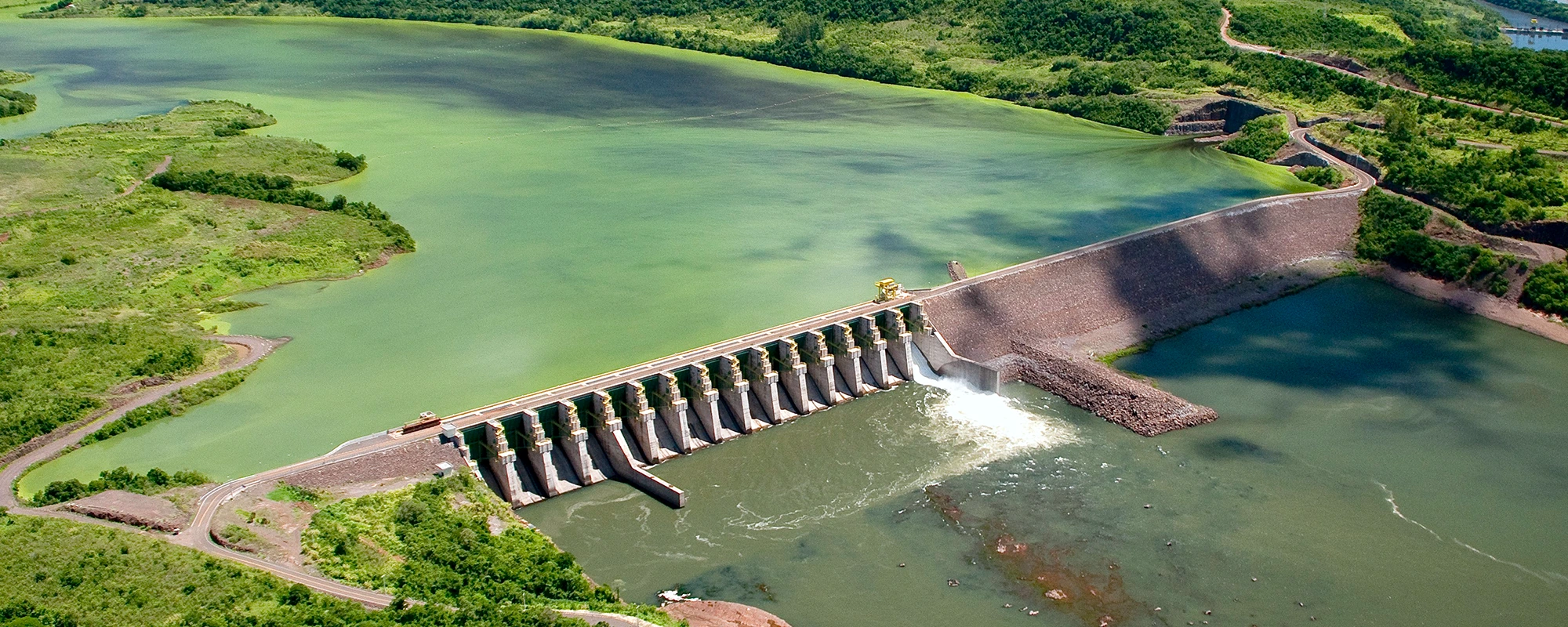 aérea da usina de Chapecó