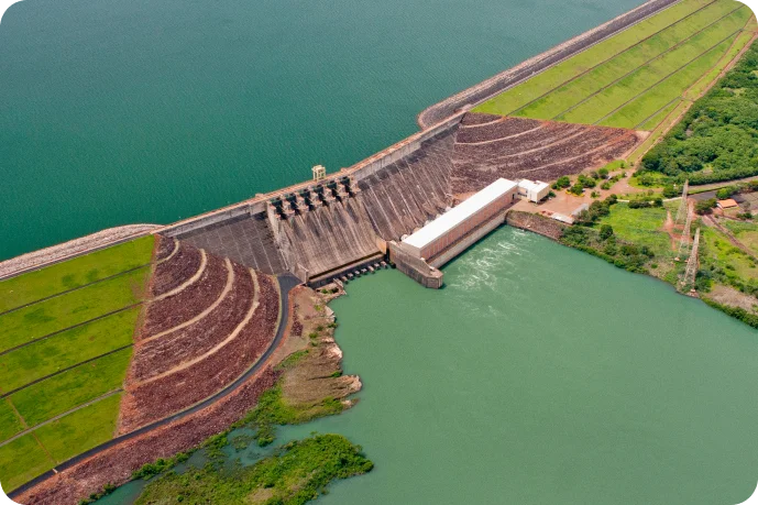 Image of the Itumbiara Hydroelectric Power Plant