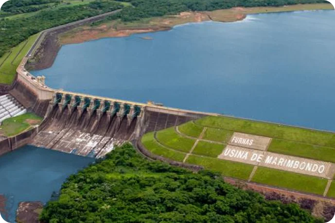 Image of the Marimbondo Hydroelectric Power Plant