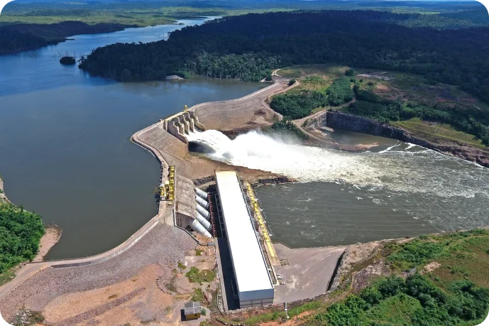 Image of the Teles Pires Hydroelectric Power Plant